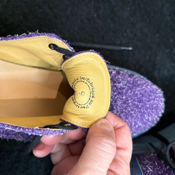 JOHN FLUEVOG Sz 9 Tycho  Space Edition Fuzzy Made in Portugal Platform Shoes - Picture 10 of 10